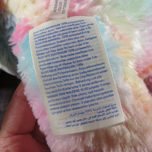 Build A Bear Fairy Friend Plush Stuffed Animal Bear Pastel Tie Dye 16” BAB Wings - Picture 13 of 16